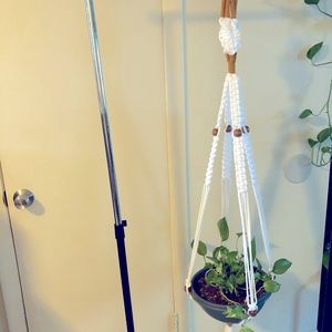 Handmade macrame plant hangers